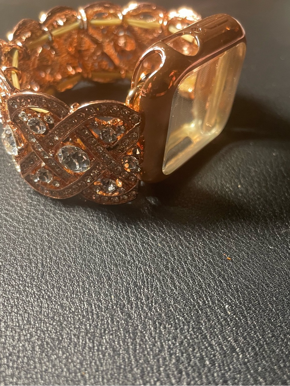 Rose Gold Bling Apple Replacement Watch Band - Picture 12 of 13